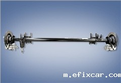 四轮电动汽车支撑式后桥总成